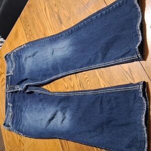 SILVER Jeans Womens  32 X 33 BLUE SUKI BOOT BOOTCUT CUT Preowned Used